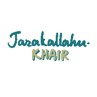 Jazakallah Jazakallahukhair Sticker