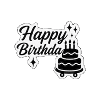 Foeicollective happy happy birthday cake candles Sticker