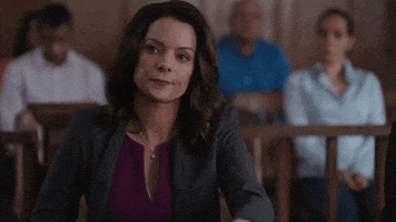 Lean Back Court GIF by Hallmark Mystery