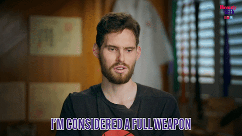 React Weapon GIF by Beauty and the Geek Australia