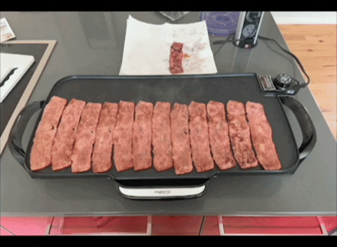 c1010010 giphyupload dancing stop motion bacon GIF