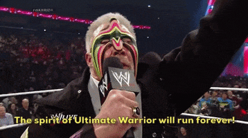 Ultimate Warrior Wrestling GIF by WWE