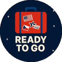 Ready To Go Suitcase Sticker by educationusaczech