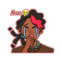 Oh My Gosh Help Sticker by Cabblow Studios