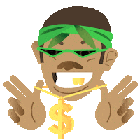 og-romeo happy smile money player Sticker