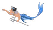 Trident Merman Sticker by Mermaid_Lux