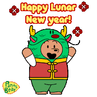 Chinese New Year Dragon Sticker