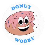 Donut Donutworry Sticker by Lindsey Smith