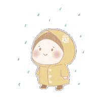 Girl Rain Sticker