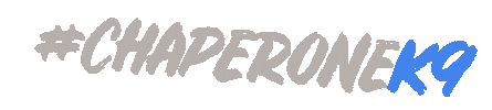 ChaperoneK9 dog logo new post puppy Sticker