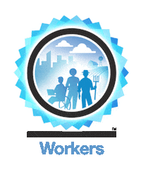 Workers Bcorp Sticker by B Corporation