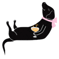 Celebrate Happy Hour Sticker by Halie Jost Illustration