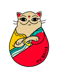 Cat Sticker by tvbrics