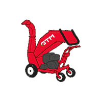 design-dewild gardener chipper arborist landscaper Sticker