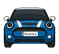Bavarianorge car bmw electric mini Sticker