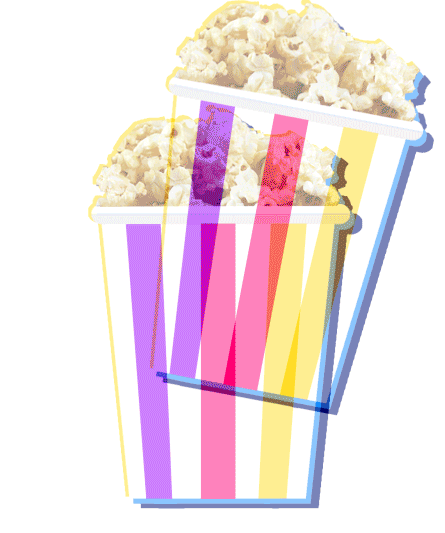 cinema popcorn Sticker