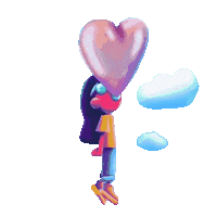 Flying In Love Sticker