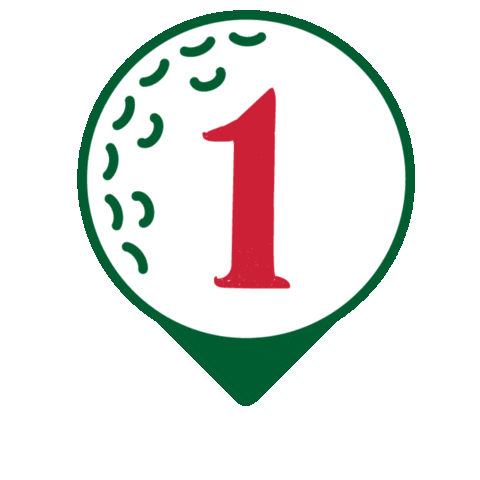 Number 1 Golf Sticker