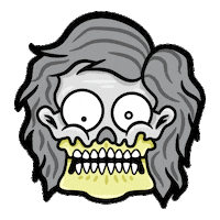 UMPThrash233 metal skull streetart muerte Sticker