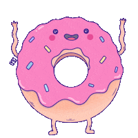 Yeseniakarina_ love kawaii rosa donut Sticker