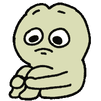 Sad Frog Sticker