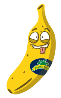 PlatanoDeCanarias hot fruit tongue banana Sticker