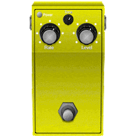 sixstringcom guitar effects guitarist cowbell Sticker
