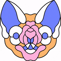 pizzadonkey bat stainedglass batface pizzadonkey GIF