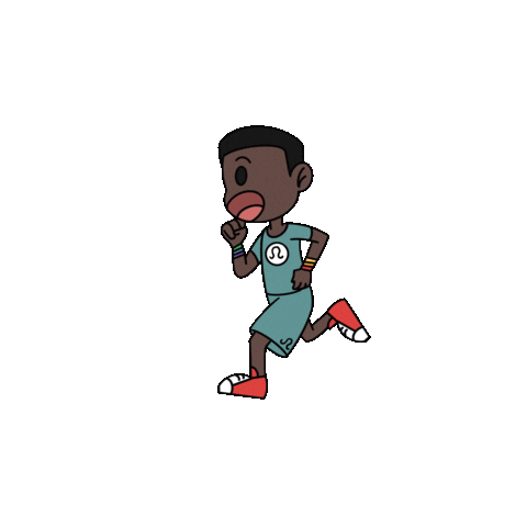 Illustration Running Sticker