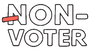 Voting American Sticker by Knight Foundation