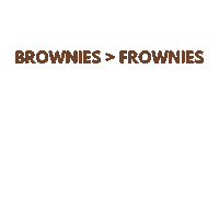 Chocolate Brownies Sticker by The Brownie Bakers