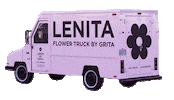 Lenitabygrita los angeles losangeles lenita flowertruck Sticker