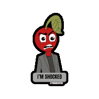 tmarieartco shocked surprised emotions cherry Sticker