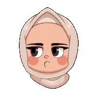 imcleem angry bored hijabi imcleem Sticker
