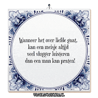 Man Hart Sticker by Tegelspreuken.nl