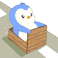 Dont Give Up Here We Go Sticker by Pudgy Penguins
