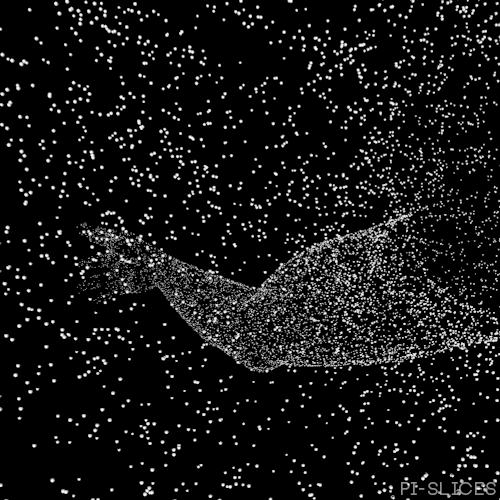 pislices loop 3d trippy black and white GIF