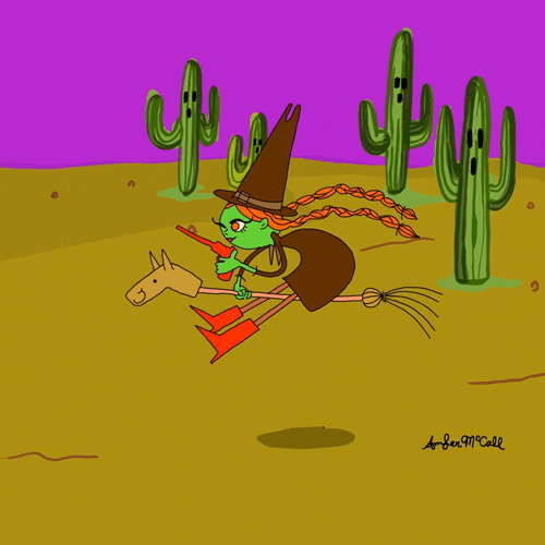 halloween witch GIF by Amber McCall