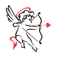 atiradouros amor night club swing Sticker
