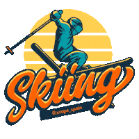 Snow Ski Sticker by Xcape