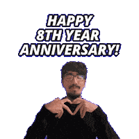 8Th Anniversary Sticker