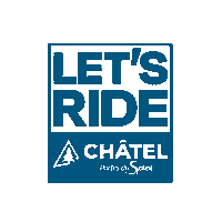 Ski Lets Ride Sticker by Chatel_officiel