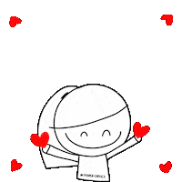 In Love Hearts Sticker