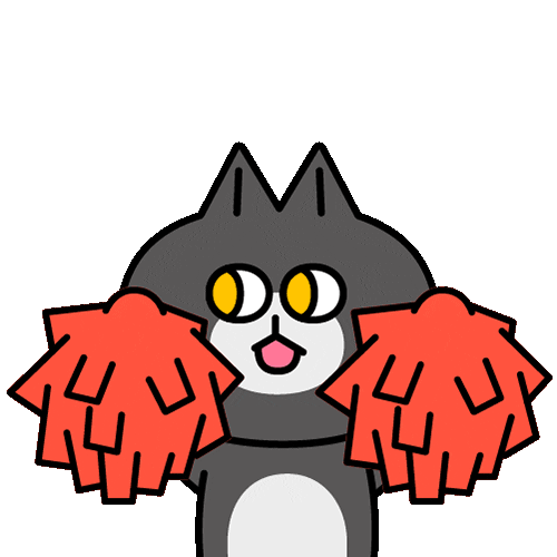 Cheer Up Fighting Sticker by 궁디팡팡 캣페스타