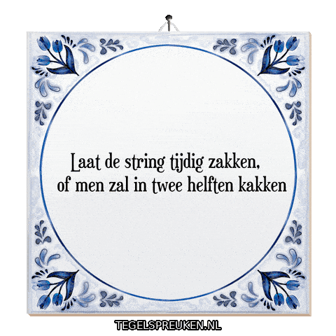 Humor Stress Sticker by Tegelspreuken.nl