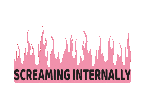 Fire Screaming Sticker
