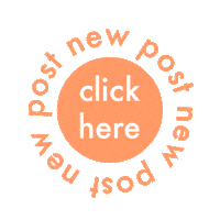 Orange Click Here Sticker