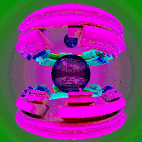 KarlJahnke retro 3d abstract spin GIF