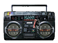 Chad Muska Boombox Sticker by The Nine Club