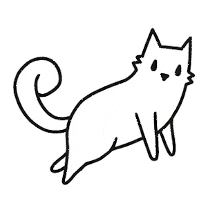 Cat Doodles Sticker